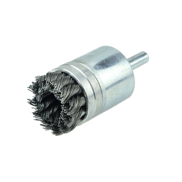 Weiler 1-1/8" Banded Knot Wire End Brush, .014" Steel Fill 11140 - main